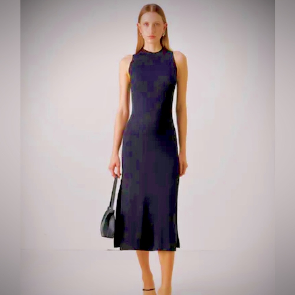 ♠️BNWT♠️ Black Sandro KNIT BLACK TANK DRESS
